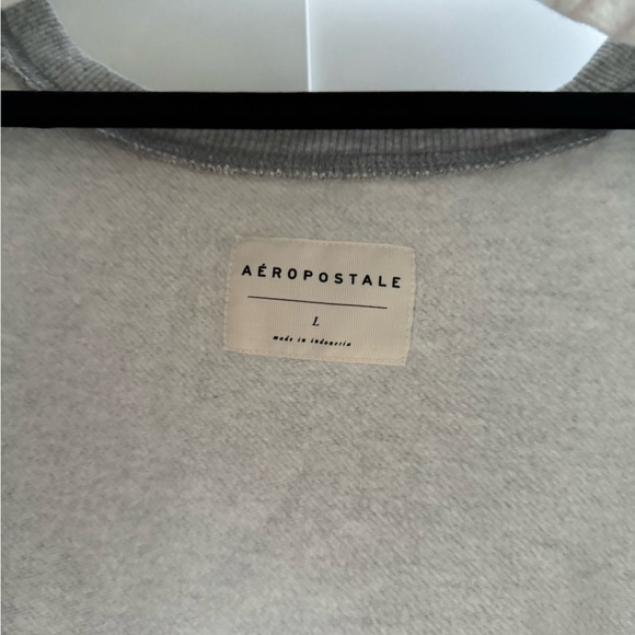 Aeropostale Gray Alabama Women's Cropped Crew Neck Sweater - Picture 3 of 4